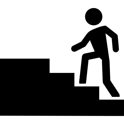 Games player upgrading level symbol